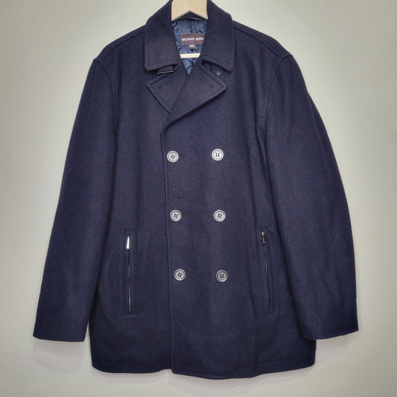 Michael Kors Other - Michael Kors Men’s Wool Blend Double Breasted Coat, Size L